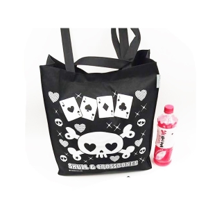 俏皮帆布肩背袋/帆布提袋/手提袋/帆布袋-SKULL&CROSSBONES _采靚鞋包精品_ FC-BAG-3-01