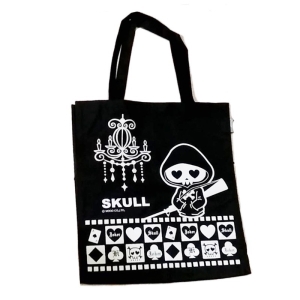 俏皮帆布肩背袋/帆布提袋/手提袋/帆布袋-SKULL _采靚鞋包精品_ FC-BAG-3-04