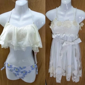 禮服比基尼連身裙(三件式)比基尼泳裝-AL7128-W_泳池patty必備 _采靚鞋包精品_