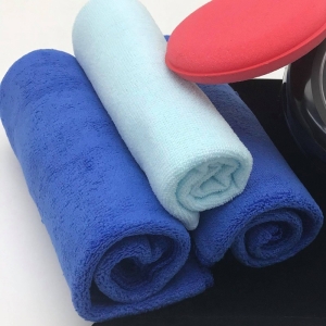 淺藍-打蠟布 汽車車用擦拭布 打臘布 洗車巾 FC-063-2 擦車布  洗車/上下蠟兩用布 _采靚鞋包精品_