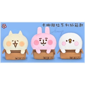 台灣正版授權 卡娜赫拉系列紙箱款  6吋 可愛 兔兔 P助 貓咪 紙箱款 玩偶 娃娃 _采靚鞋包精品_