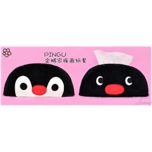 Pingu 企鵝家族面紙套 10吋 企鵝家族 可愛 面紙套 收納 企鵝 台灣正版授權 _采靚鞋包精品_ 296644