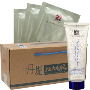 丹堤 全方位膠原面膜100片＋美膚白皙調理凍膜