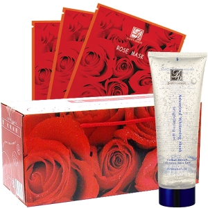 丹堤 玫瑰面膜100片＋美膚白皙調理凍膜