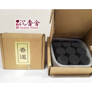 【沉香舍】香道專用香炭香碳 香道炭薰香炭團空熏炭香道用具用品 空熏用 隔火空薰 18顆 圓炭