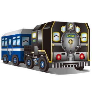 蒸汽火車--動力連結2入