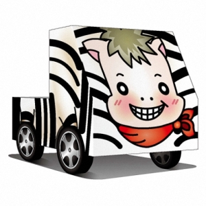 DIY 真‧會跑動物車-可愛小斑馬