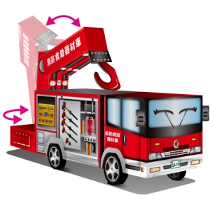 DIY 真‧會跑消防車-可愛救助器材車