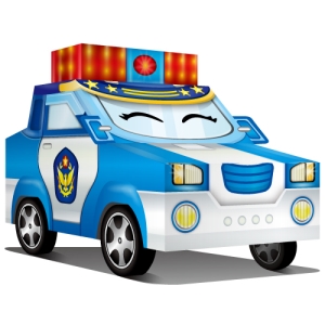 DIY 真‧會跑工程車-可愛警車