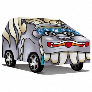 金風神-人氣環保小車-西園風獅爺