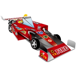 DIY 超‧會跑賽車-F1賽車-紅