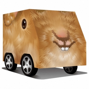 DIY 真‧會跑動物車-可愛垂耳兔