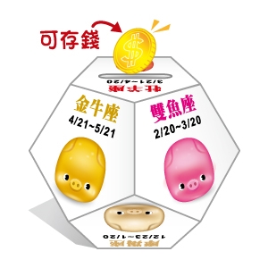 星座豬存錢筒