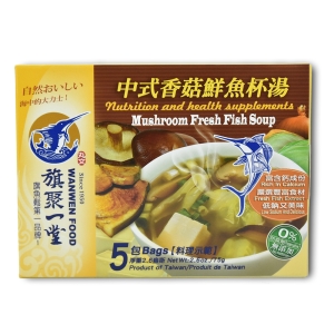 丸文鮮魚杯湯 中式香菇 (15g*5包 )