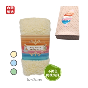 安妮兔超細吸水方巾-30*30cm-台製-隨機出貨無法挑色