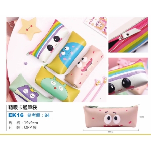 萌眼卡通筆袋-混款出貨