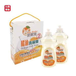 安妮兔橘油洗碗精禮盒B-500ml*2-台製