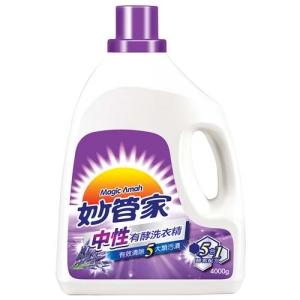 Magic Amah妙管家有酵洗衣精/中性-4000g-最低訂購量4箱(4入/箱)