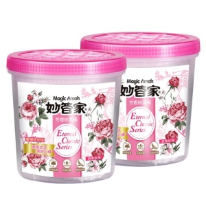 Magic Amah妙管家芳香除濕桶/浪漫玫瑰-600ml*2-最低訂購量2箱(12入/箱)