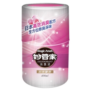 Magic Amah妙管家消臭液/甜美馨香-400ml-最低訂購量3箱(12入/箱)