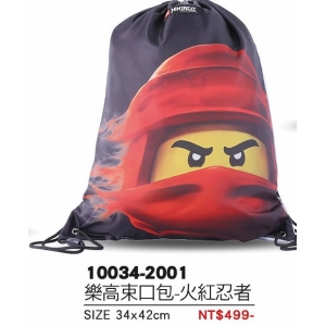 LEGO樂高束口包-火紅忍者