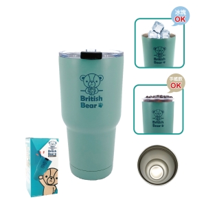 英國熊超真空冰霸杯900ml-綠
