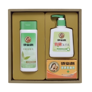 依必朗深層洗髮乳200g*1＋依必朗抗菌洗手乳220ml*1＋依必朗健康柔膚皂100g*1