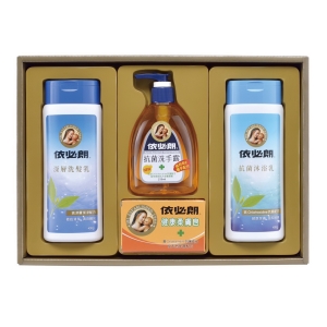依必朗深層洗髮乳400g*1＋依必朗抗菌沐浴乳400g*1＋依必朗抗菌洗手露250ml＋依必朗健康柔膚皂100g*1