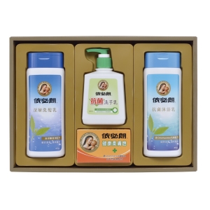 依必朗深層洗髮乳400g*1＋依必朗抗菌沐浴乳400g*1＋依必朗抗菌洗手乳220ml＋依必朗健康柔膚皂100g*1