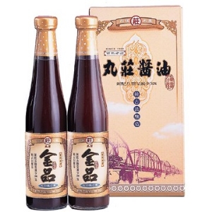 丸莊黑豆金品禮盒組-黑豆蔭油清420ml＋黑豆蔭油膏420ml(最低訂購量6組/箱)