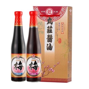 丸莊黑豆梅級禮盒組-黑豆蔭油膏420ml＋黑豆蔭油清420ml(最低訂購量6組/箱)