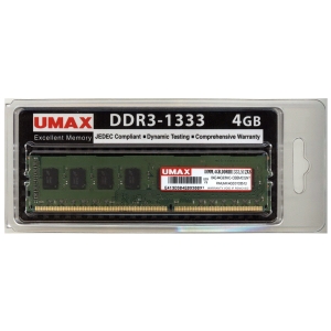 Umax記憶體4GBDDR3 1333 FOR 桌上型
