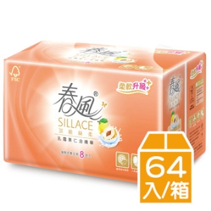 【春風】SILLACE頂級絲柔乳霜果仁油精華抽取式衛生紙(110抽*64包/箱)