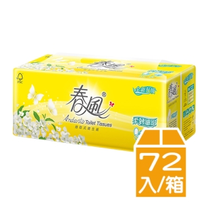 【春風】柔韌細緻抽取式衛生紙(110抽*12包*6串/箱)