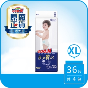 【日本大王GOO.N】黏貼型-境內版奢華肌(XL*36片*4串/箱)