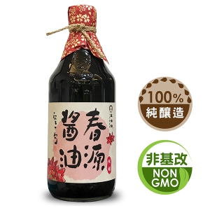 【豆油伯】春源純釀黑豆醬油500ml