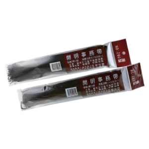 開明 事務帶 黑色 28英寸（約71公分） 24條入 /包 #280 圓型、扁型