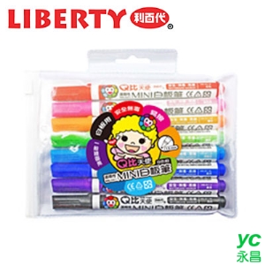 LIBERTY 利百代 WB-001-8C Q比天使 MINI 白板筆 8色組 /袋