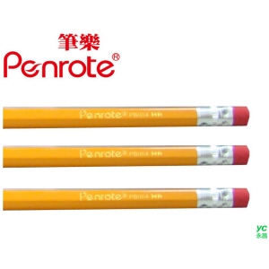 筆樂PENROTE 黃桿事務木頭鉛筆 12支/打 PB004