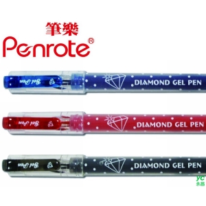 筆樂PENROTE 鑽石中性筆 12支/盒 PC8195