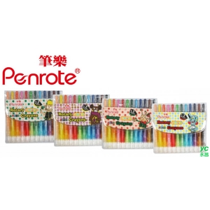 筆樂PENROTE MEGU家族12色短桿旋轉蠟筆 盒 PG1177