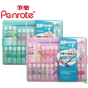 筆樂PENROTE 25+1不透明水彩(5cc) 盒 PG05-25