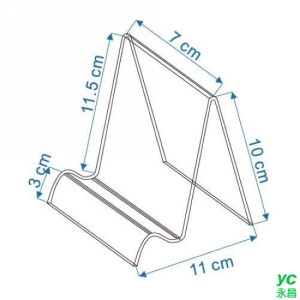 徠福 波浪展示架  7*11*10cm 厚3mm NO.1250 / 個
