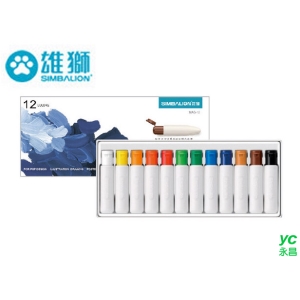雄獅壓克力顏料12色 NAG-12