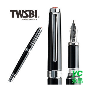 臺灣 TWSBI 三文堂 Classic 黑桿活塞上墨鋼筆(新版) / 支