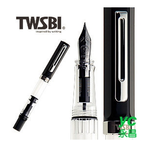 臺灣 TWSBI 三文堂 ECO 黑色活塞上墨鋼筆 / 支