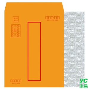 美加美 N1416 CD氣泡紅框中式信封 10入/ 包