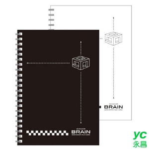 美加美 B5無色系列膠圈筆記(黑AW3033/白AW3034) 3本 / 包