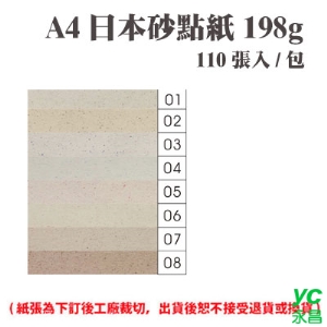A4 日本砂點紙 198磅 (110張) /包 ( 此為訂製品，出貨後無法退換貨 )