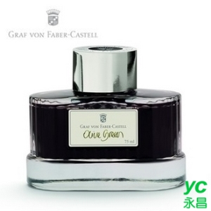 【Graf Von Faber-Castell】伯爵高級瓶裝墨水 橄欖綠 V141015  /瓶